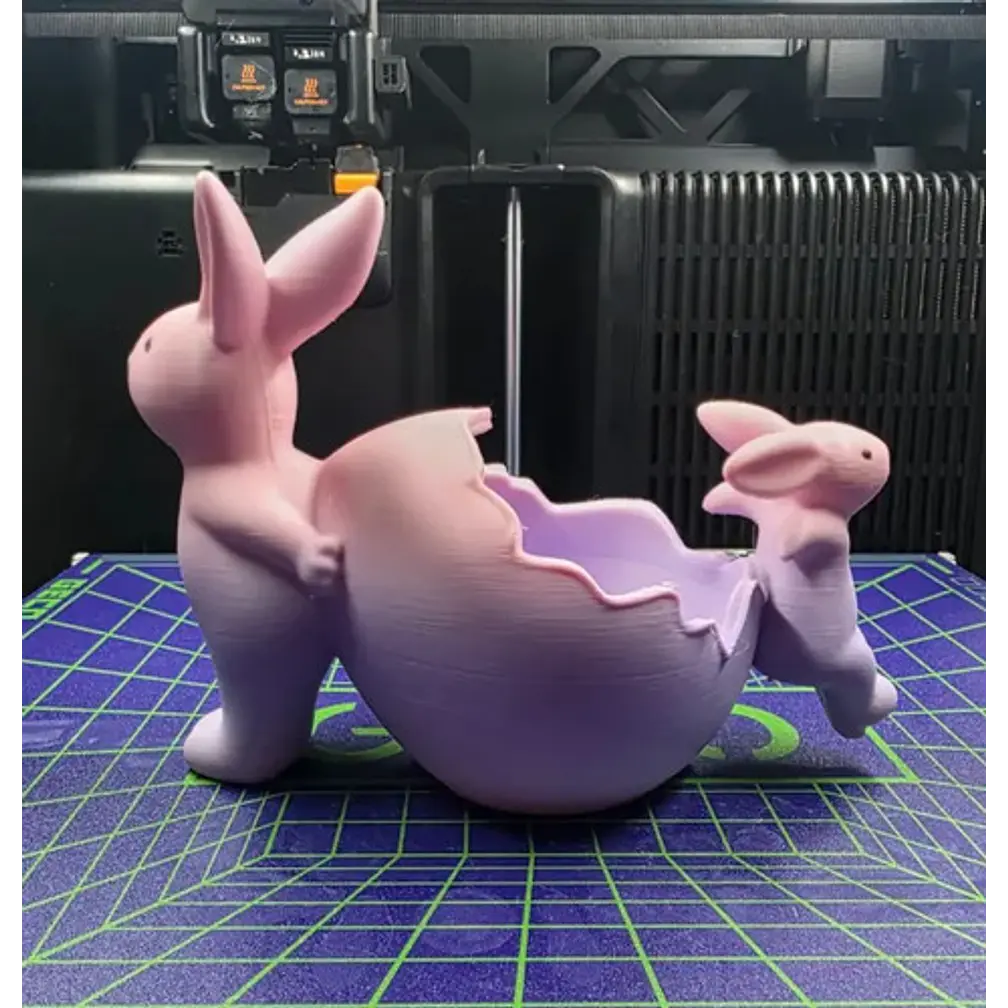 Figura Decorativa - Conejos De Pascua Con Huevo Roto 3