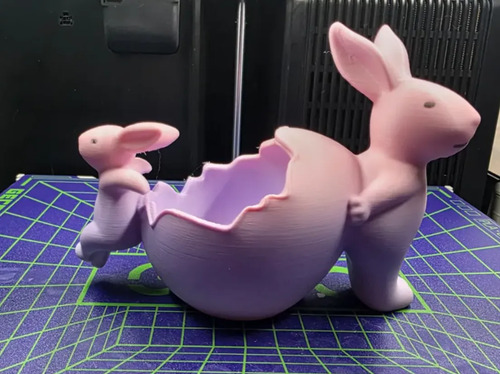 Figura Decorativa - Conejos De Pascua Con Huevo Roto - Foto 4