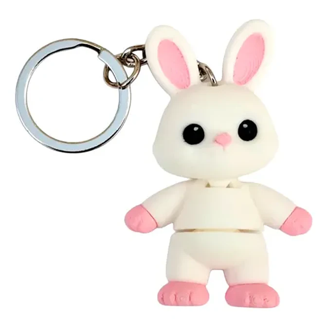 Llavero Mini Flexi Conejo De Pascua 1