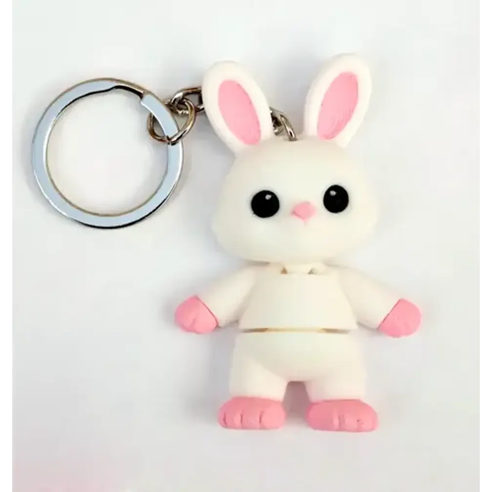 Llavero Mini Flexi Conejo De Pascua 3