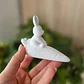 Escultura- Conejo De Pascua Tierno Sobre Zanahoria - Miniatura 4