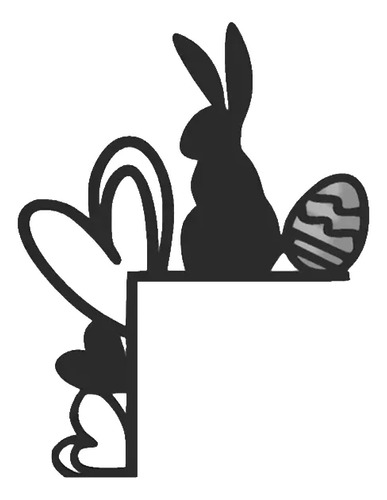 Decoración De Esquina De Puerta Para Pascua