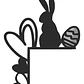 Decoración De Esquina De Puerta Para Pascua - Miniatura 1