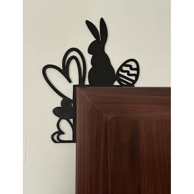 Decoración De Esquina De Puerta Para Pascua 3