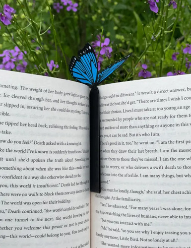 Marcapáginas- Mariposa Morpho Azul - Foto 4