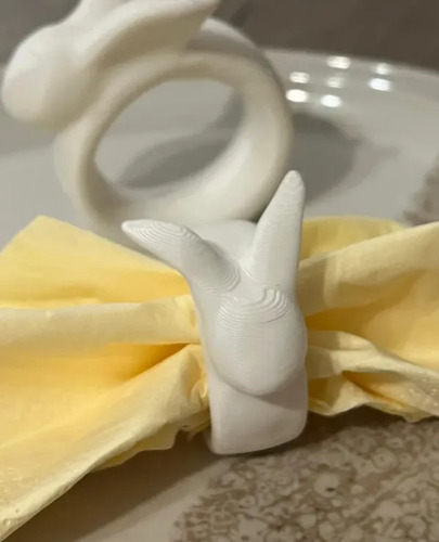 Anillo De Servilleta De Conejo De Pascua - Foto 3