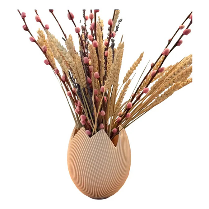 Jarrón De Huevo De Pascua Agrietado 1