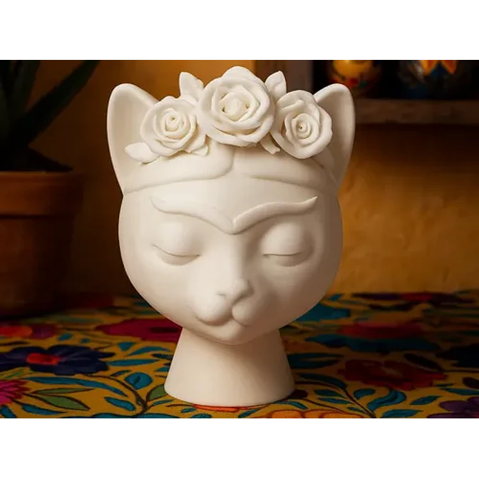 Escultura Frida Khalo De Gato 1
