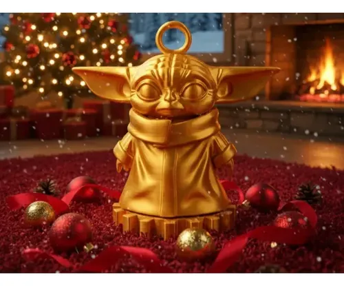 Figura Decorativa De Navidad Baby Yoda