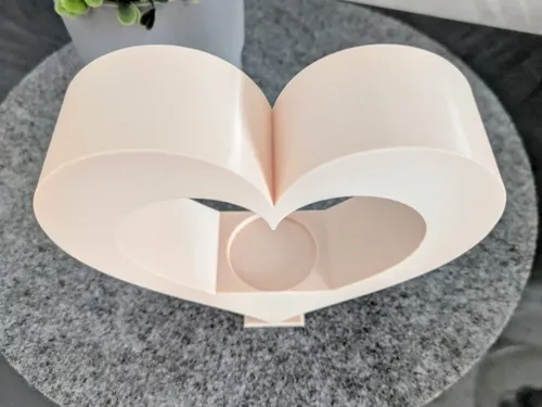 Figura Decorativa Portavela De Té En Forma De Corazón - Foto 2