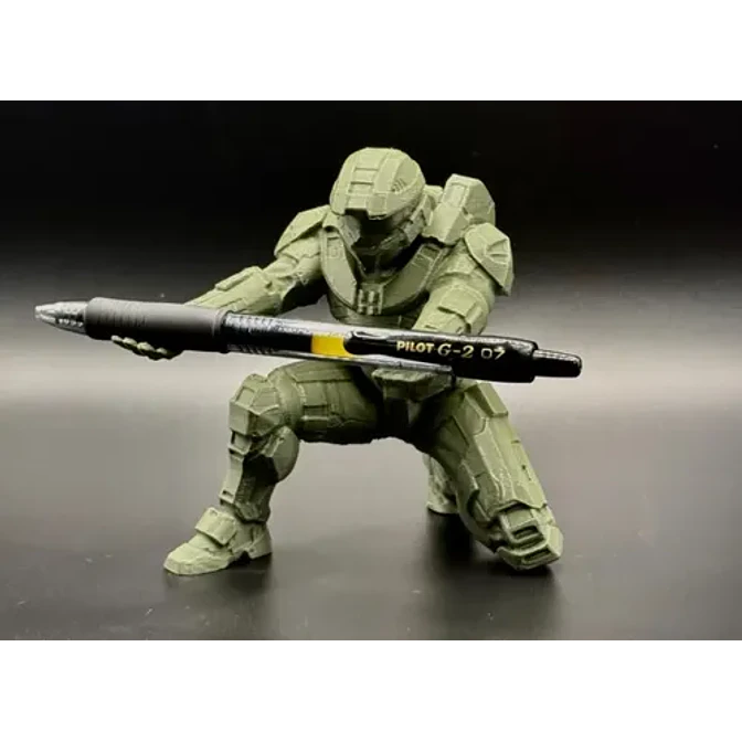 Figura Decorativa Soporte Para Bolígrafos De Halo Master Chi 1