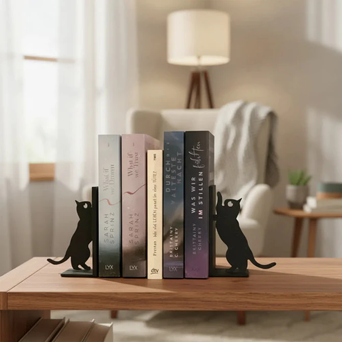 Sujetalibros De Gato (pack De 2) 4