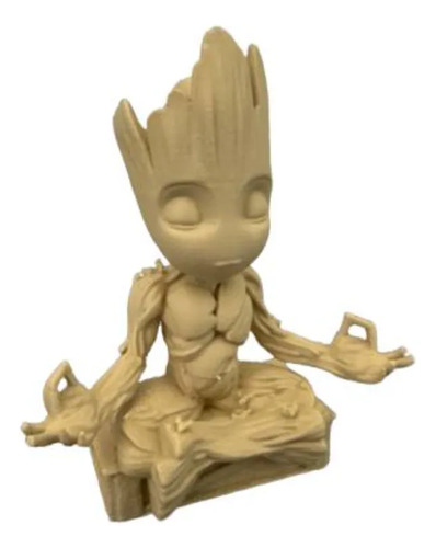 Escultura- Baby Groot Meditando