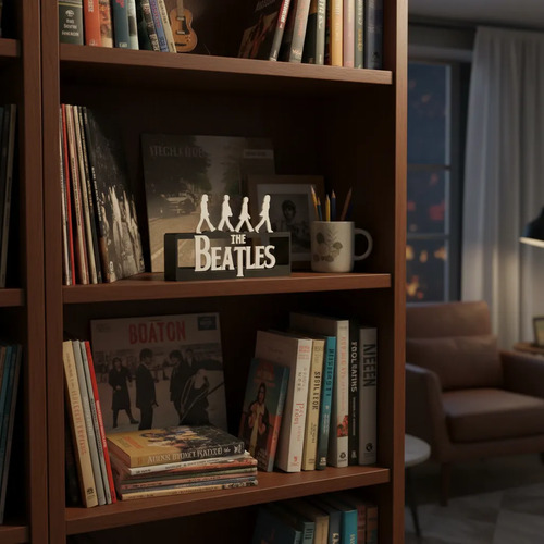 Logotipo Decorativo De Los Beatles Con Icónica Caminata - Foto 2