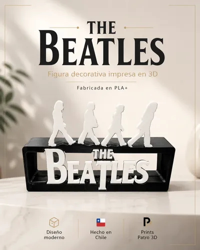 Logotipo Decorativo De Los Beatles Con Icónica Caminata - Foto 3