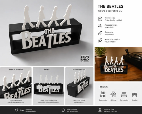 Logotipo Decorativo De Los Beatles Con Icónica Caminata - Foto 4