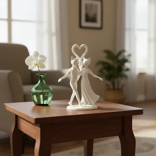 Escultura Gatos Bailarines - Foto 4