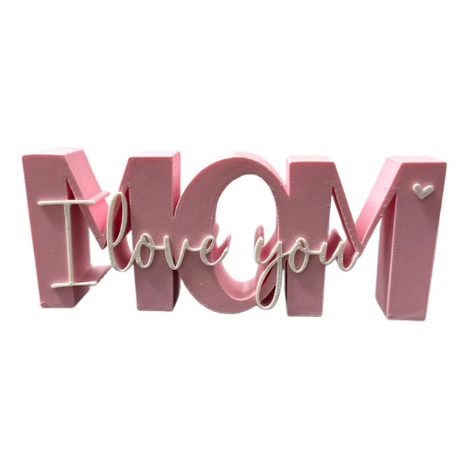 Figura Decorativa Letras Mom I Love You 1