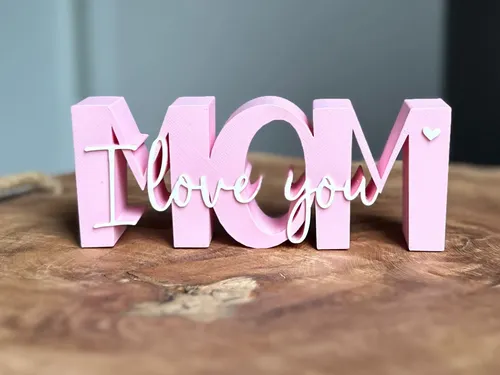 Figura Decorativa Letras Mom I Love You - Foto 4