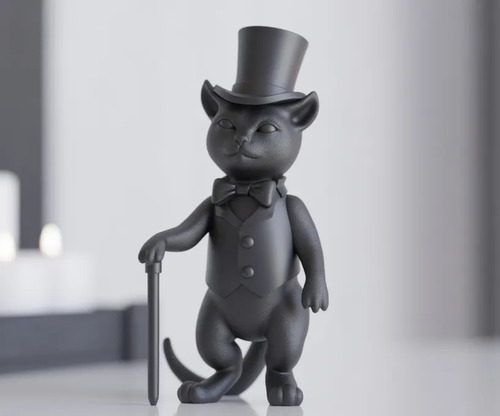 Escultura Gato Elegante - Foto 2