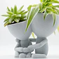 Figura Decorativa Macetero Madre E Hijo - Miniatura 1
