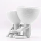 Figura Decorativa Macetero Madre E Hijo - Miniatura 3