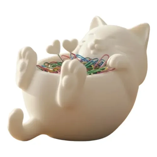Escultura Cuenco Felino Decorativo