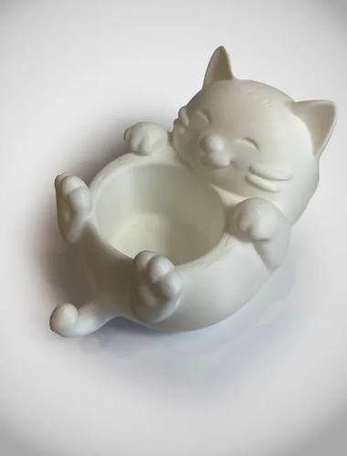 Escultura Cuenco Felino Decorativo - Foto 2