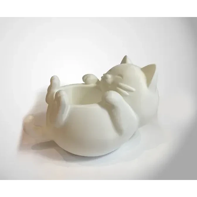 Escultura Cuenco Felino Decorativo 3