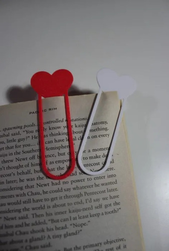 Marcapáginas En Forma De Corazón (pack 2 Un) - Foto 2
