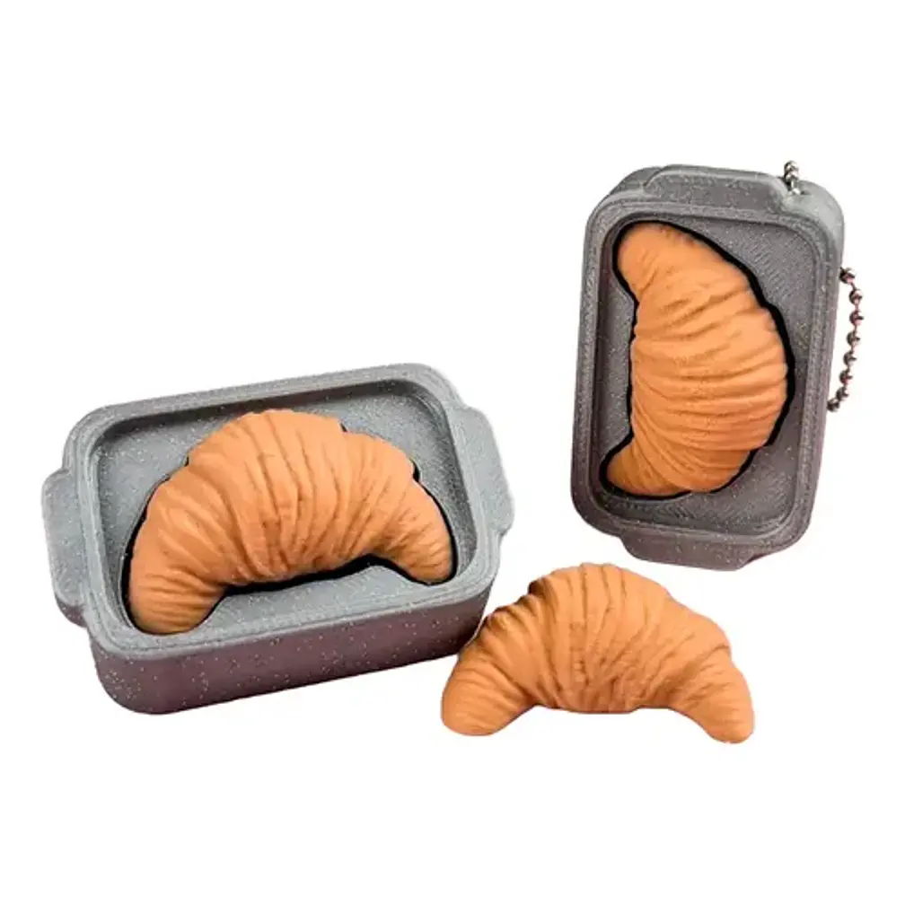 Figura - Clicker De Croissant En Bandeja De Horno 1