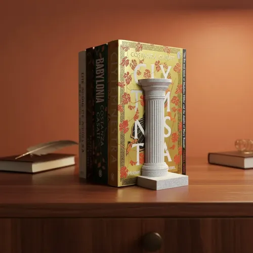 Figura Decorativa De Columnas Romanas Como Sujetalibros