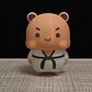 Figura Decorativa- Oso Taekwondo - Miniatura 2