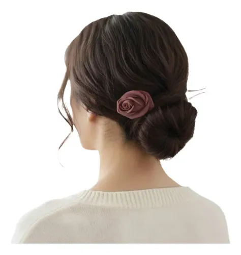 Horquilla De Rosa | Adorno Para El Cabello Elegante - Foto 2