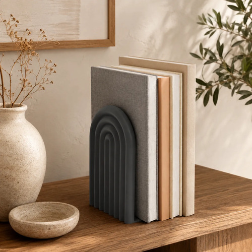Figura Decorativa De Sujeta Libros De Arco Moderno