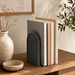 Figura Decorativa De Sujeta Libros De Arco Moderno - Miniatura 1