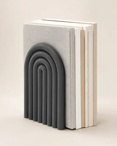 Figura Decorativa De Sujeta Libros De Arco Moderno - Foto 4
