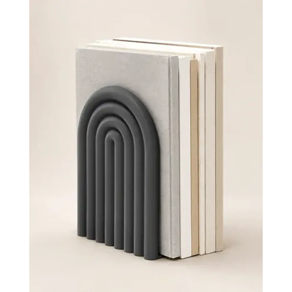 Figura Decorativa De Sujeta Libros De Arco Moderno 4