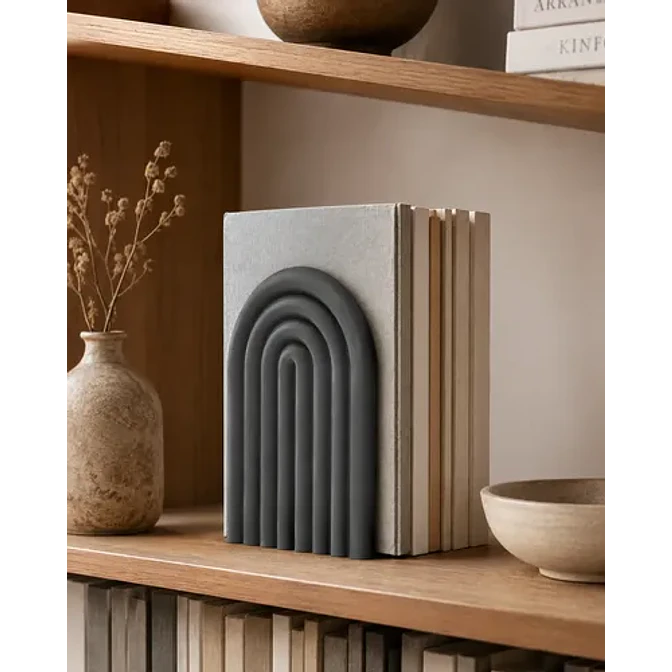 Figura Decorativa De Sujeta Libros De Arco Moderno 5
