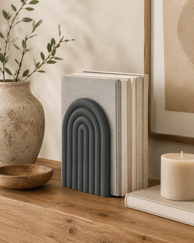 Figura Decorativa De Sujeta Libros De Arco Moderno - Foto 7