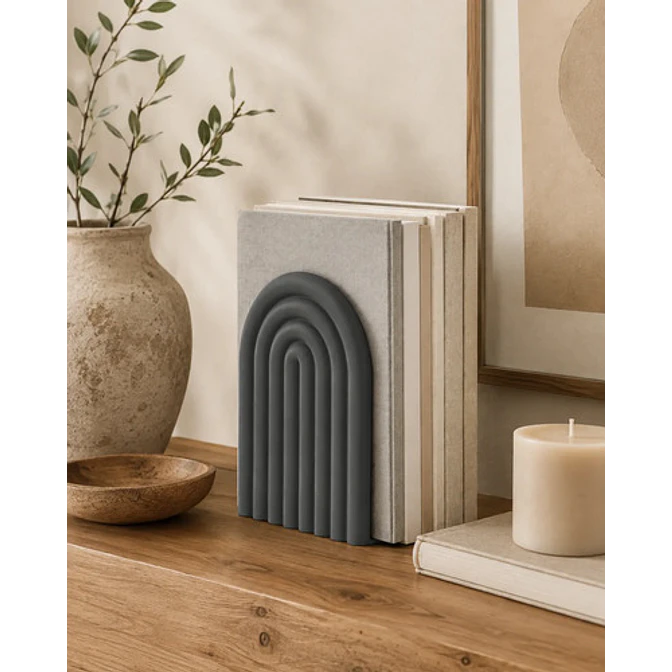 Figura Decorativa De Sujeta Libros De Arco Moderno 7