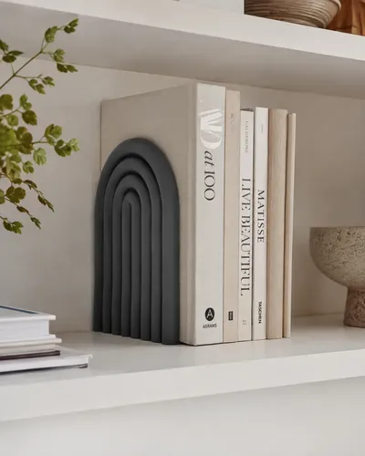 Figura Decorativa De Sujeta Libros De Arco Moderno - Foto 8