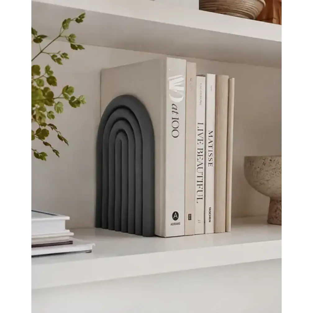 Figura Decorativa De Sujeta Libros De Arco Moderno 8