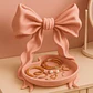 Bandeja Para Joyas Coqueta Con Lazo De Cinta - Miniatura 1