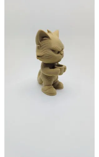 Figura De Gato Gruñón- Decorativo Hogar - Foto 2