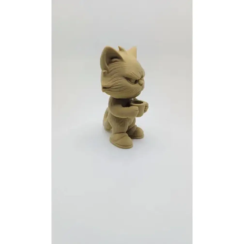 Figura De Gato Gruñón- Decorativo Hogar 2