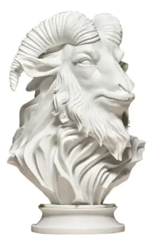 Elegante Escultura De Cabra - Figura Decorativa