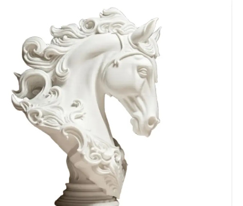 Elegante Escultura De Caballo - Figura Decorativa