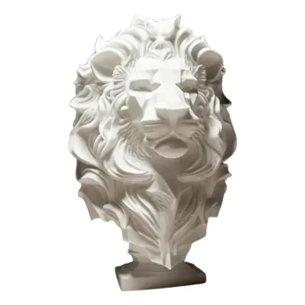Elegante Escultura De León - Figura Decorativa 1
