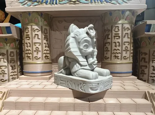 Figura Decorativa De La Estatua Del Gato Esfinge
